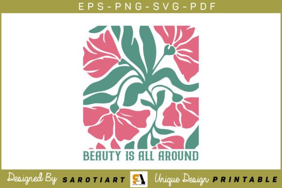 Boho Flower Inspiration SVG Design for Crafts and Graphics