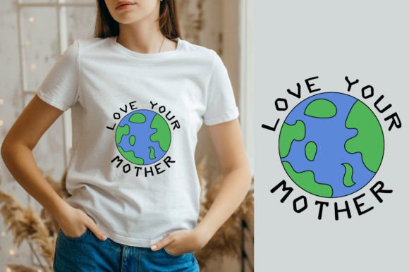 Eco-Friendly Embroidery: Love Your Mother SVG Design