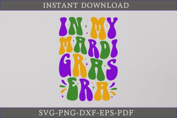 In My Mardi Gras Era Retro SVG Shirt: A Crafts Graphics Gem
