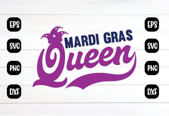 Mardi Gras Queen Svg Design for Creative Crafts and Graphics