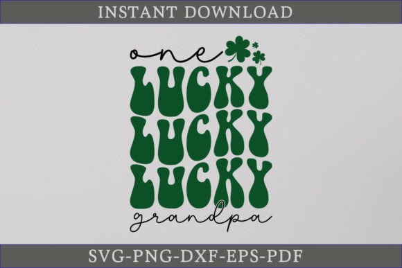One Lucky Grandpa SVG for Crafts and Graphics