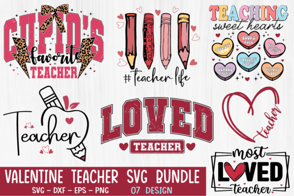 Teacher Valentine’s Day Bundle SVG PNG Review