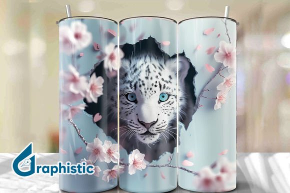 Valentine Leopard Floral Tumbler Wrap 23: A Versatile Graphics and Backgrounds Asset