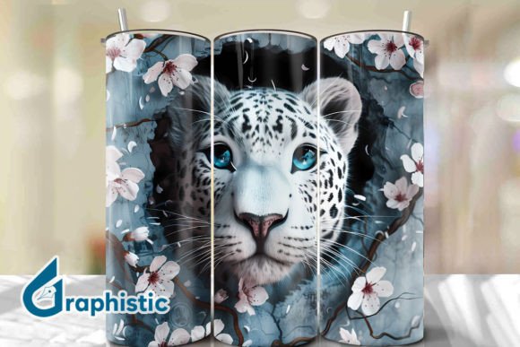Valentine Leopard Floral Tumbler Wrap 24: A Graphics Gem