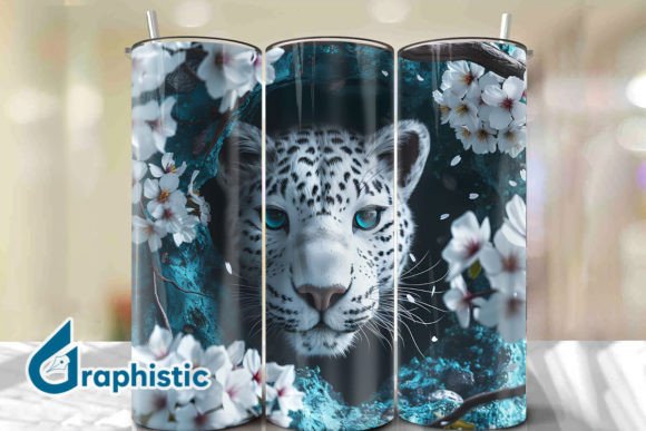 Valentine Leopard Floral Tumbler Wrap 36: A Versatile Graphics Asset